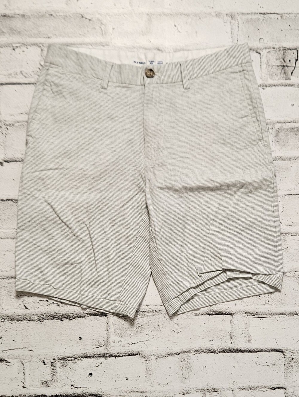 Old Navy Ultimate Slim Shorts Men Size 32 Linen Blend Casual